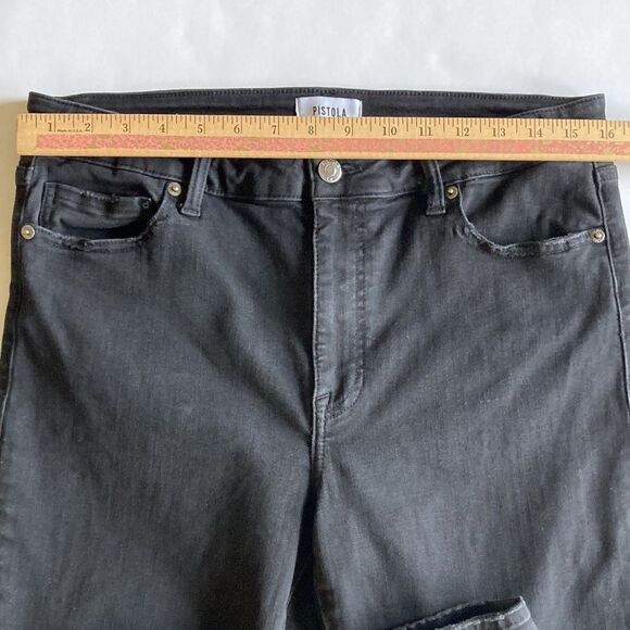 Pistola Black Mid-Rise 10" Skinny Jeans Size 32 - Picture 5 of 11